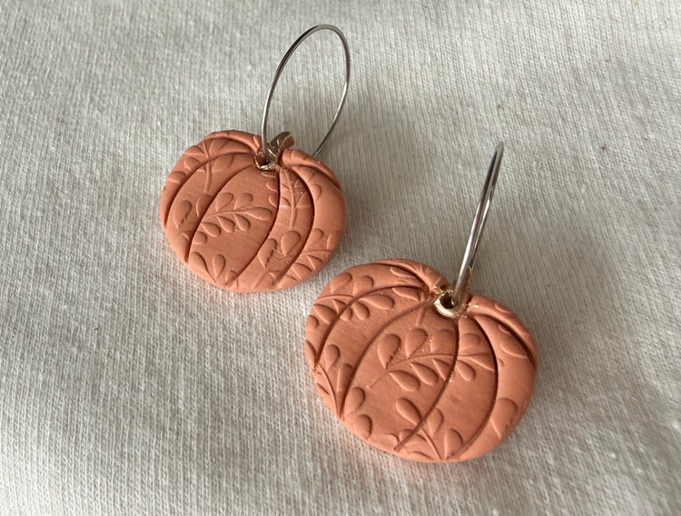 Embossed Pumpkin Hoops