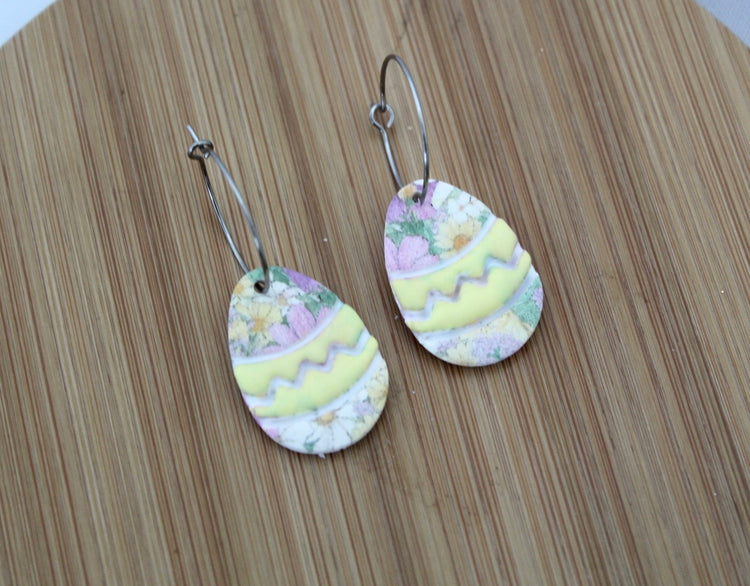 Floral Print Eggs