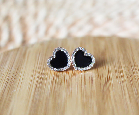 Lydia Heart Studs