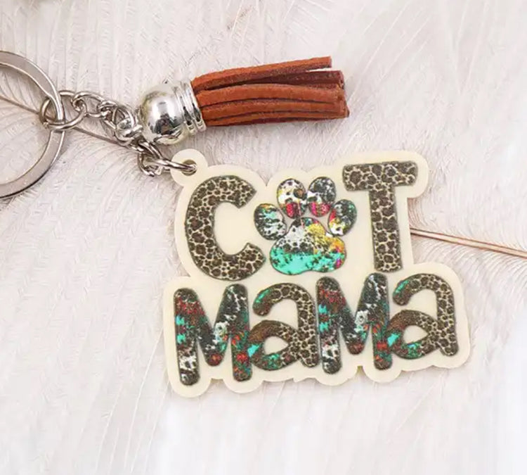 Cat Mama Keychain