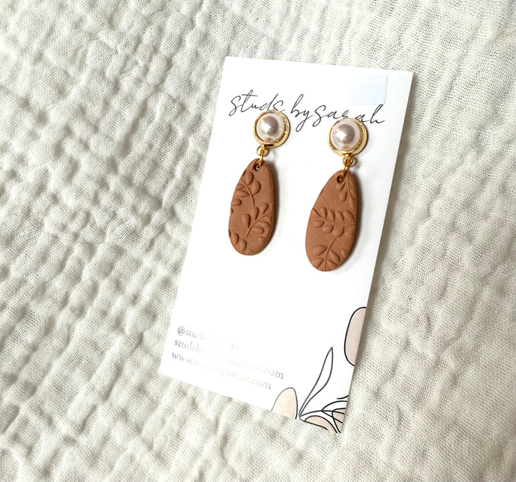 Fall Embossed Dangles