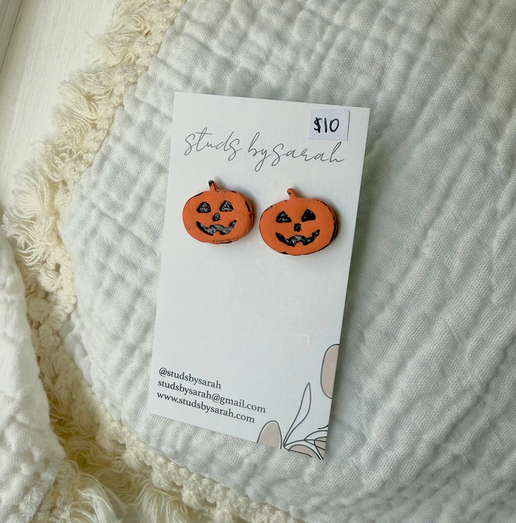 Clay Jack-O-Lanterns