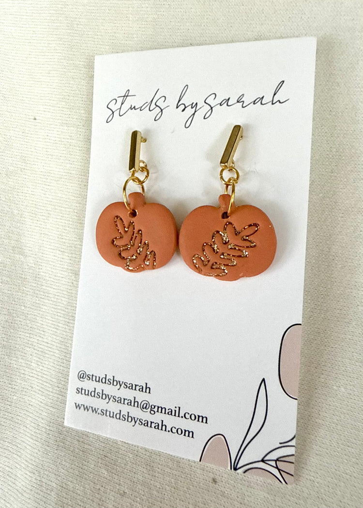 Fern Embossed Pumpkin