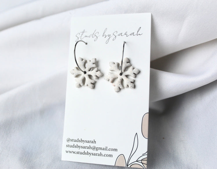 Simple Snowflake Hoops