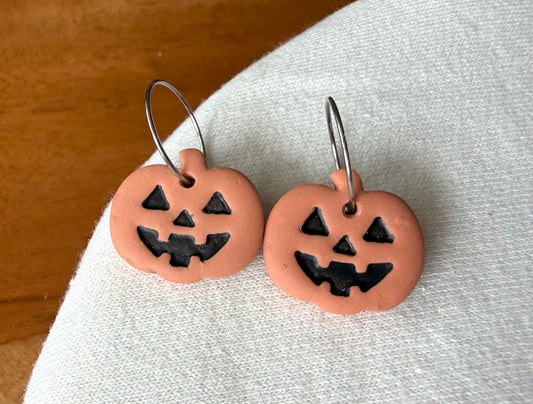 Clay Jack-O-Lanterns