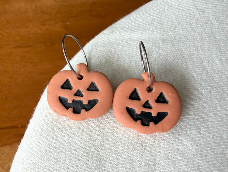 Clay Jack-O-Lanterns