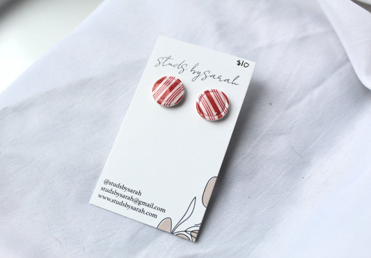 Candy Cane Lane Studs