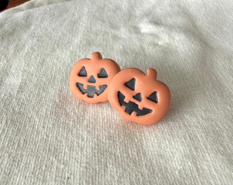 Clay Jack-O-Lanterns