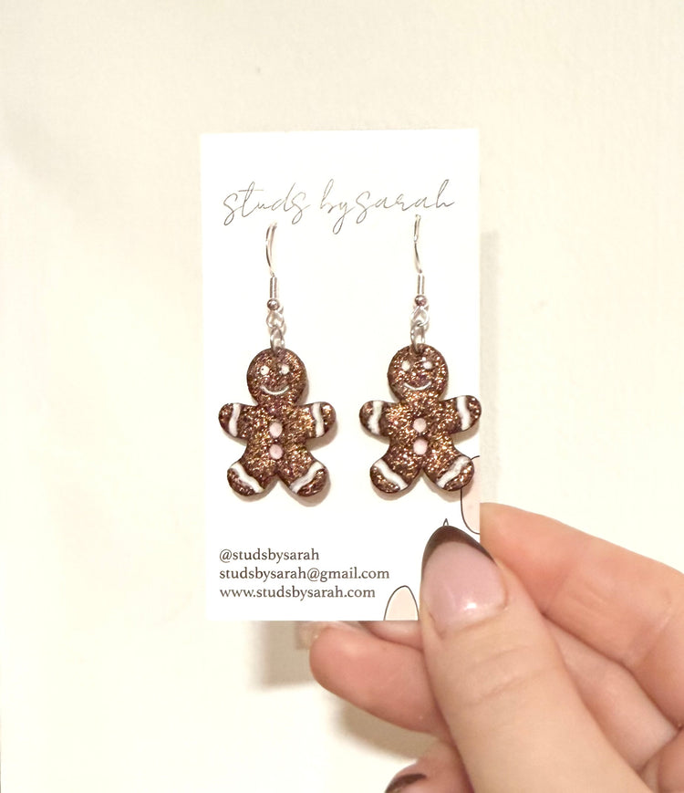 Glitter Gingerbread Drops