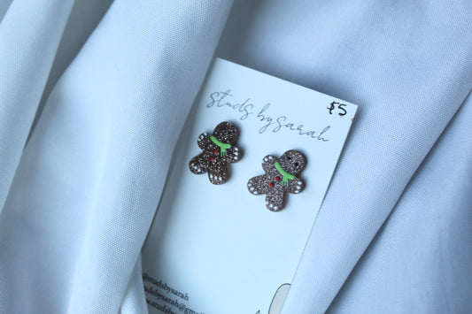 Acrylic Gingerbread Earrings