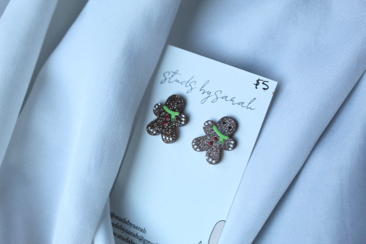 Acrylic Gingerbread Earrings