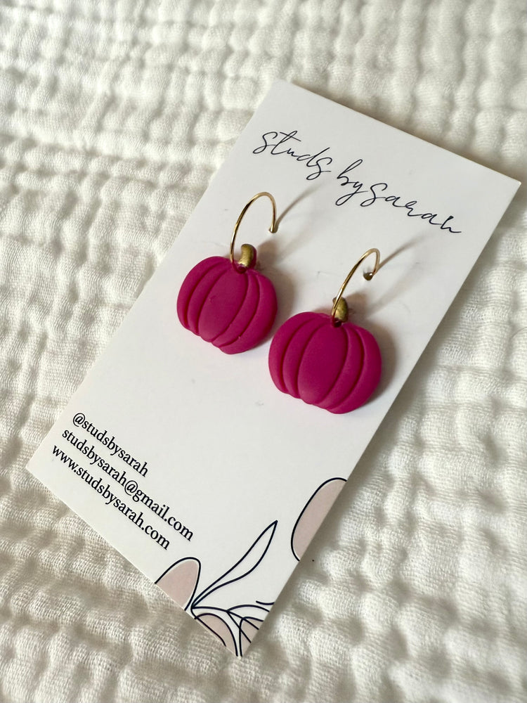 Clay Pumpkin Hoops (multiple styles)