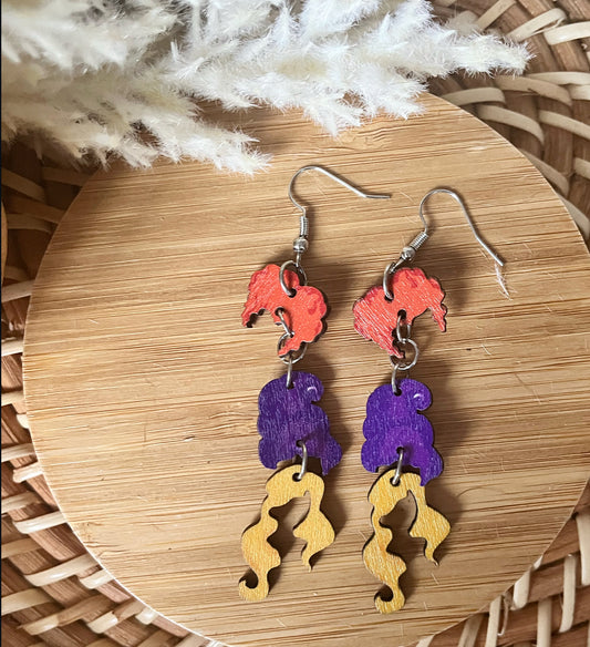 Witchy Wooden Dangles