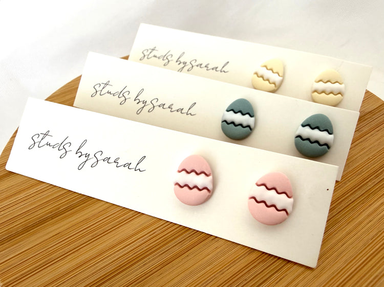 Clay Mini Egg Studs