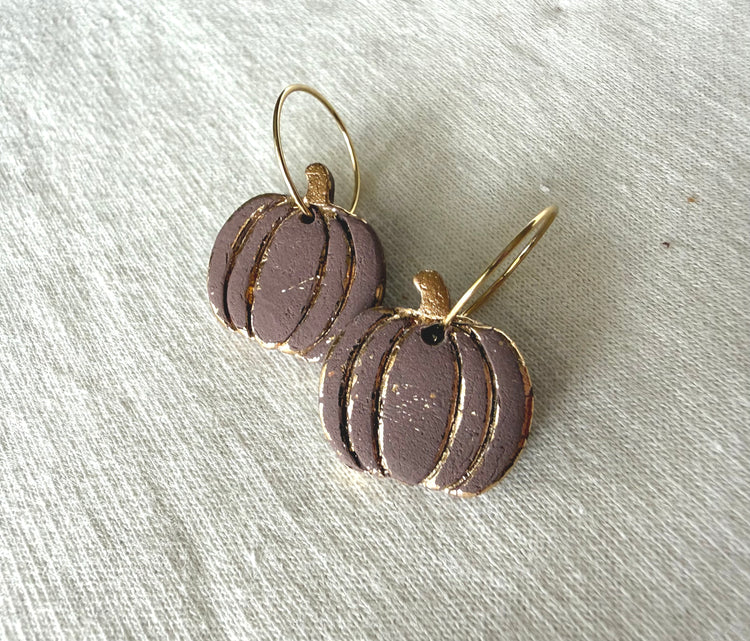 Foil Pumpkin Hoops