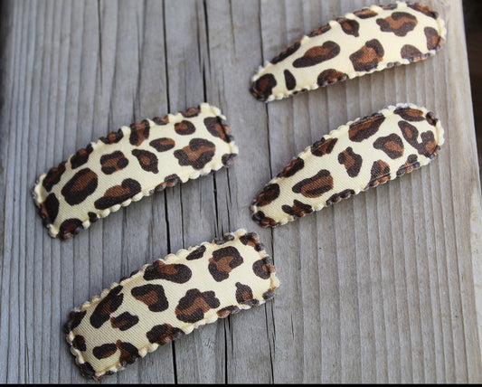 Leopard Snap Clips