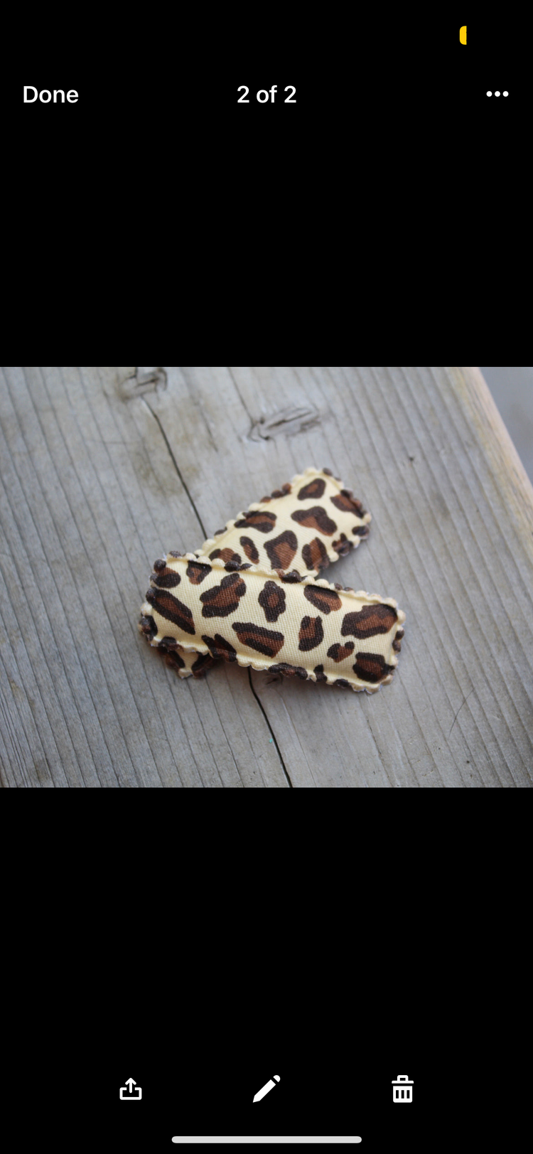 Leopard Snap Clips