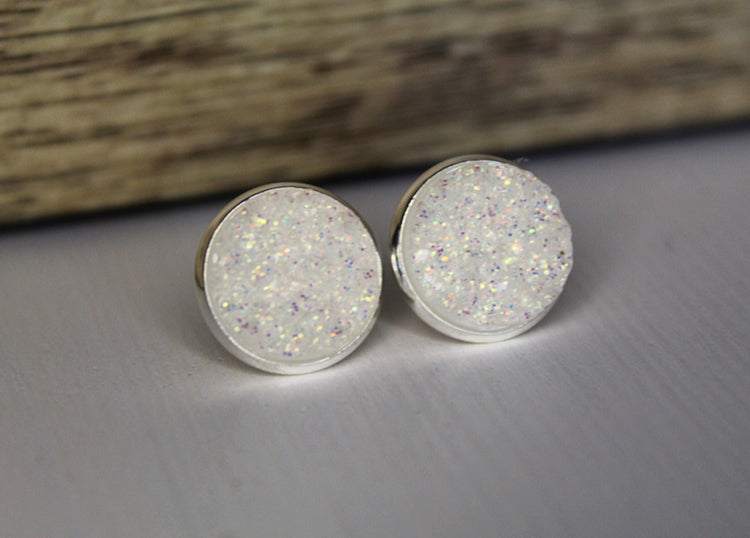 Chunky Druzy Glitter - Bright & White