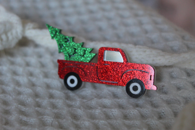 Red Truck Brooch