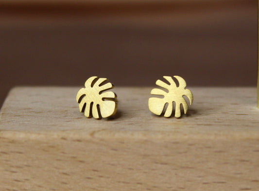 Monstera Studs