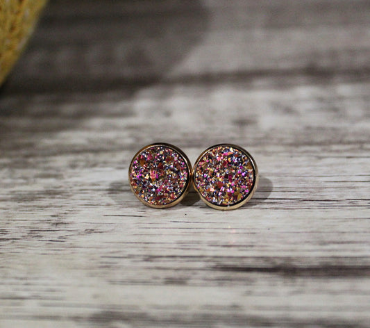 Chunky Druzy - Rose Gold Mix