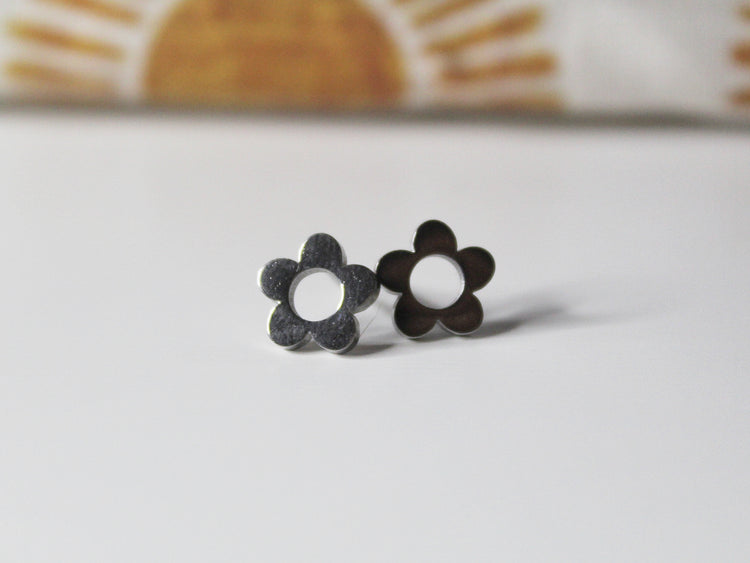 Hollowed Flower Dainty Studs