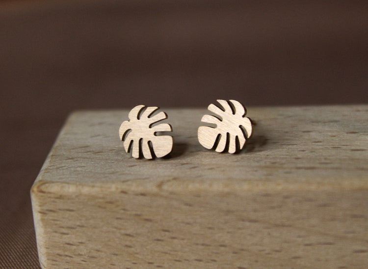 Monstera Studs