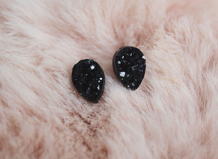 Mini Druzy Teardrops