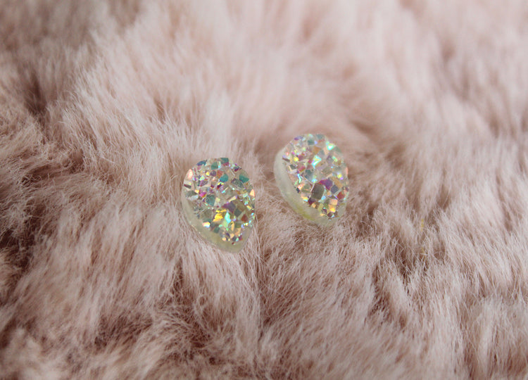 Mini Druzy Teardrops