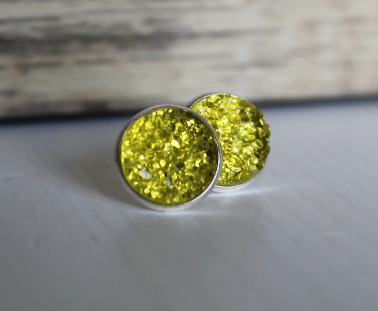 Chunky Druzy - Glazed Yellow