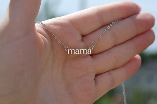 Mama Lowercase Necklace