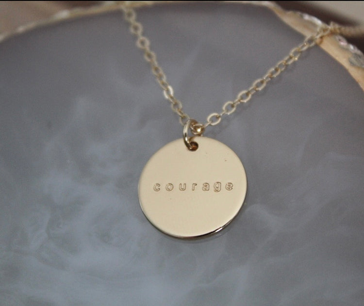 Courage Coin Necklace