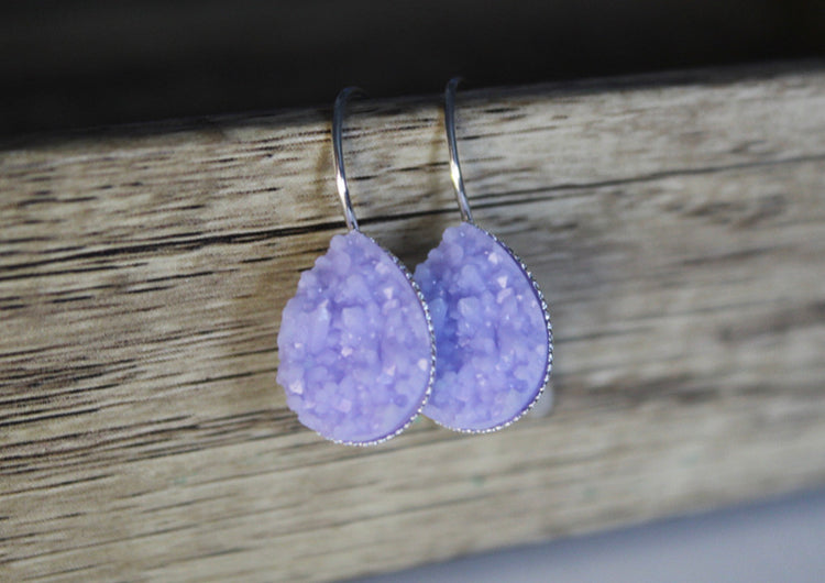 Druzy Matte Teardrops