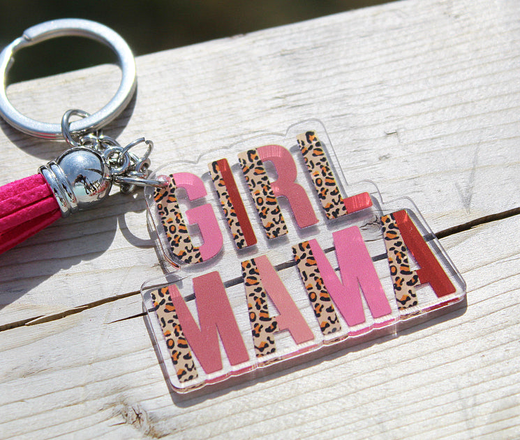 Girl Mama Keychain