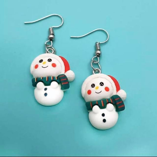 Cutie Snowman Earrings