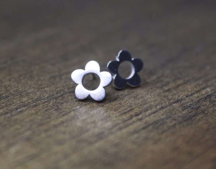 Hollowed Flower Dainty Studs